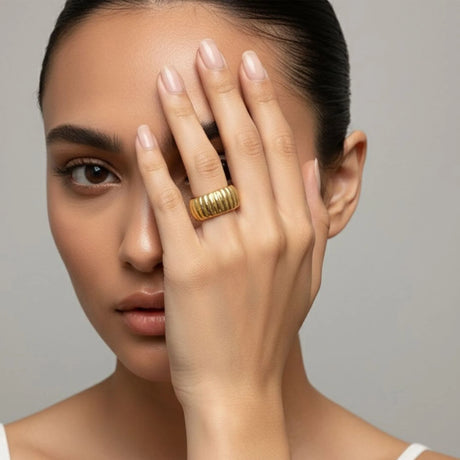 Bullion Gold Royal Midas Gleam Ring in Gold Layered