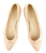 Bosccolo Womens Ballerina - Silver Plated Pale Pink