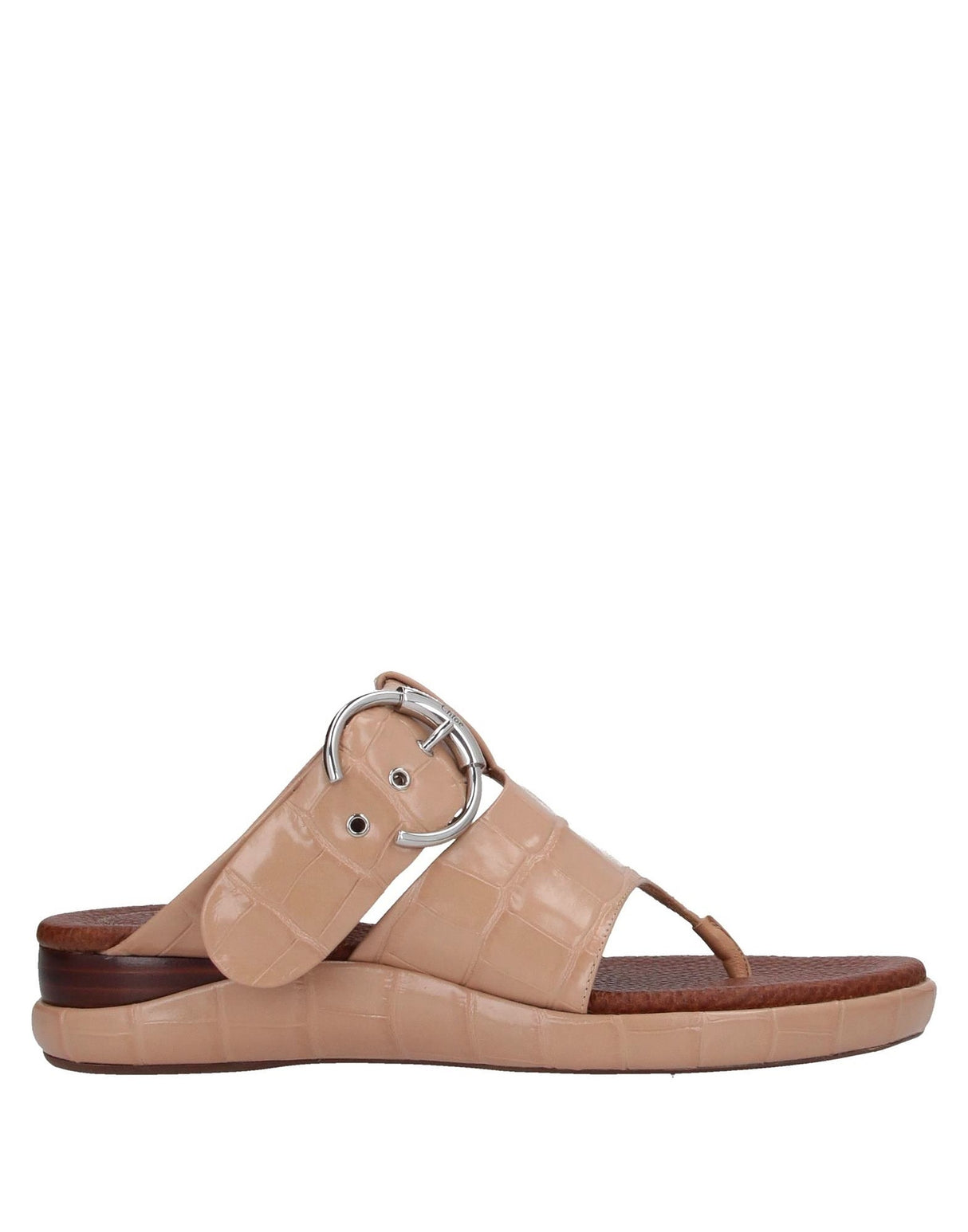 Chloé Womens Thong Sandals - Beige