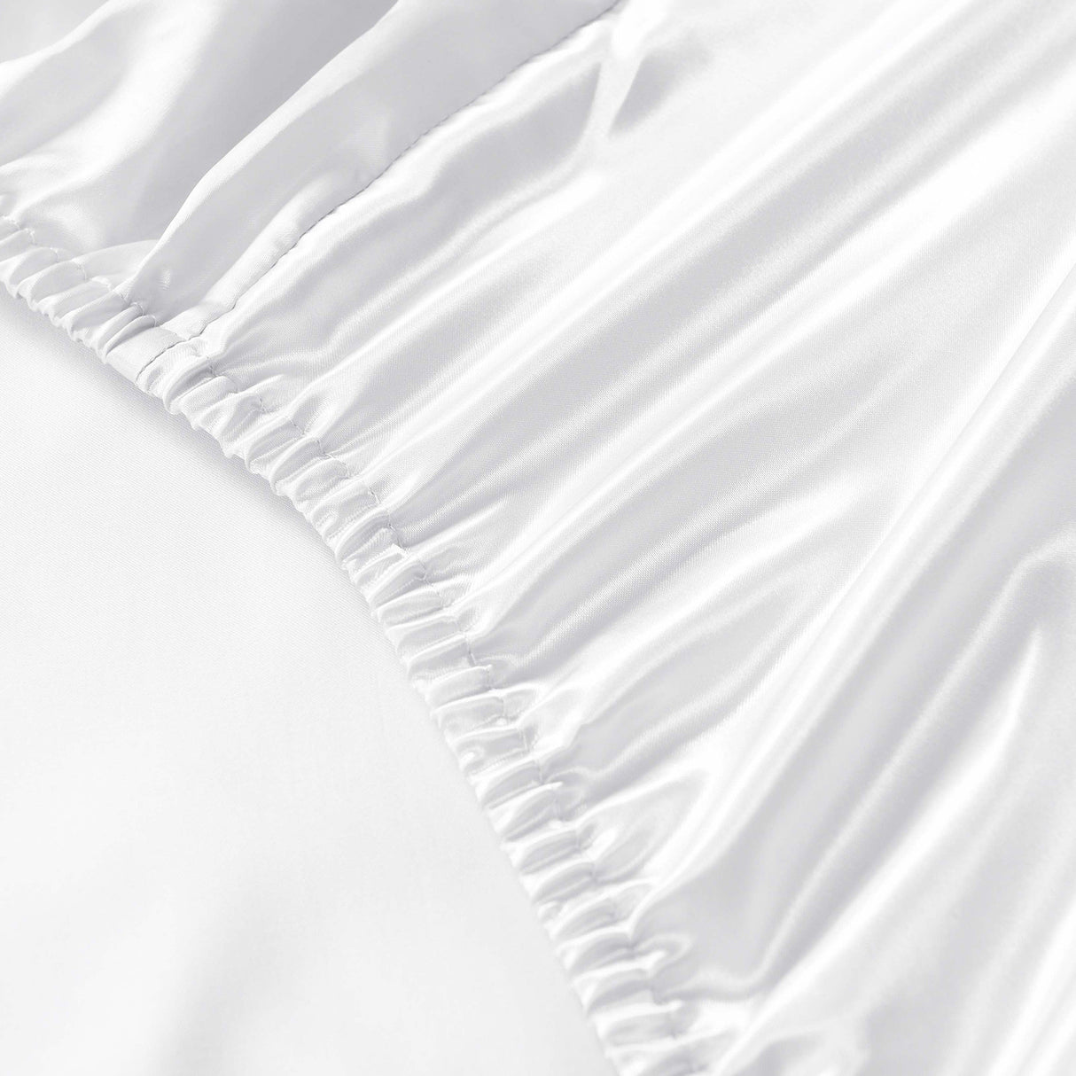 Royal Comfort 4pc Satin Sheet Set - White - King