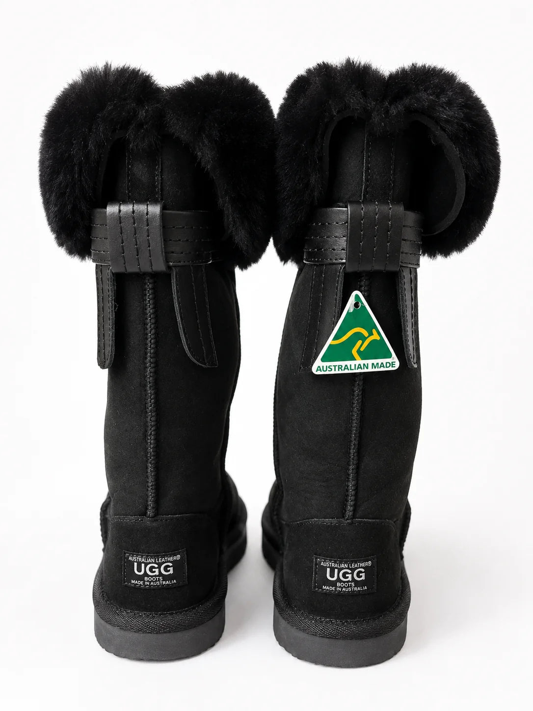 Australian Leather Ugg Classic Tall Tassel Detail - Black - AU5