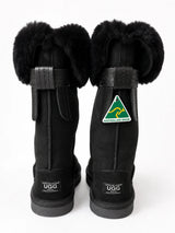 Australian Leather Ugg Classic Tall Tassel Detail - Black - AU5