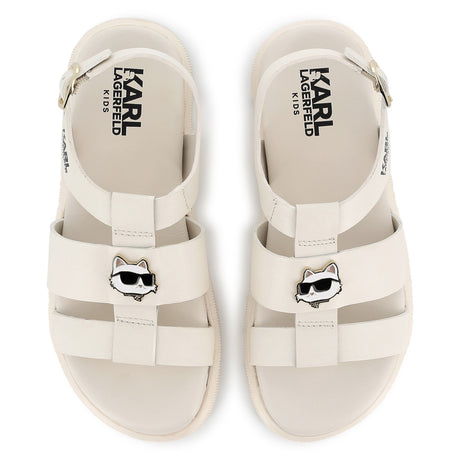 Karl Lagerfeld Girls Cafe Terrase D2 Sandals - White