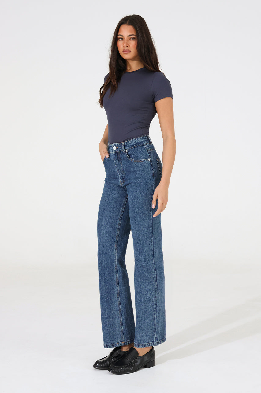Madison The Label Tammy Baby Tee - Navy