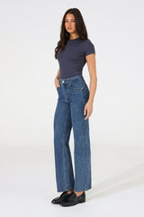 Madison The Label Tammy Baby Tee - Navy
