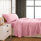 Royal Comfort Linen Blend Sheet Set - King - Mauve