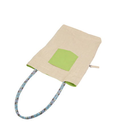 BAMEI Reversible Ramie Linen Tote Bag - Natural
