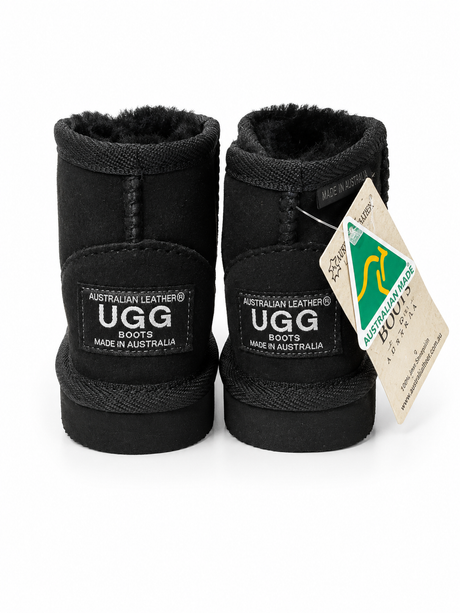 Australian Leather Ugg Kids Classic Mini - Black - AU8