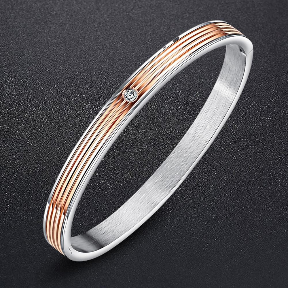 Bullion Gold Ridge Design Bangle 6mm