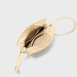 Soft Calfskin Drawstring Bucket Bag - Yellow