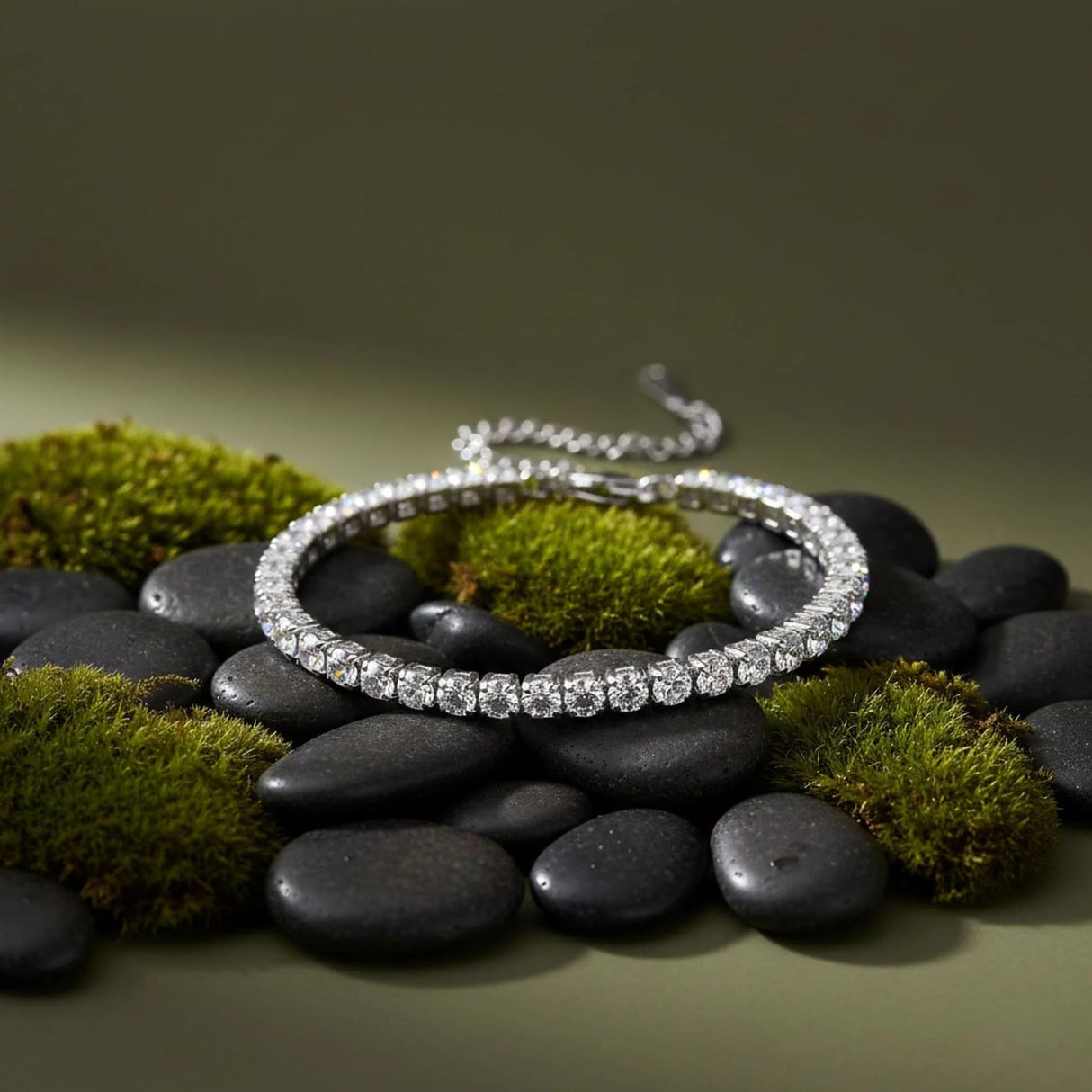 Krystal Couture Arena Crystal Tennis Bracelet Embellished with SWAROVSKI Crystals