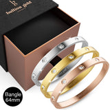 Boxed Cecelia 3 Pc Tri-Tone Bangle Set