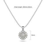 Crystal Heiress Silver Necklace