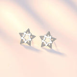 Bullion Gold Glowing Star Earrings
