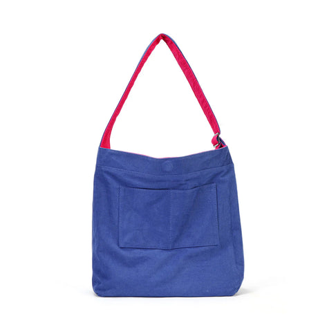 BAMEI Reversible Pleated Laptop Tote Bag - Red
