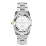 Christophe Duchamp Lugano - Black Dial with Gold & Silver Stainless Steel Strap