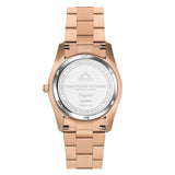 Christophe Duchamp Lugano - Silver Dial with Rose Gold Stainless Steel Strap
