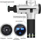 TODO Massage Gun Electric Massager 6 Speed 4 Heads Deep Muscle Tissue Relaxation