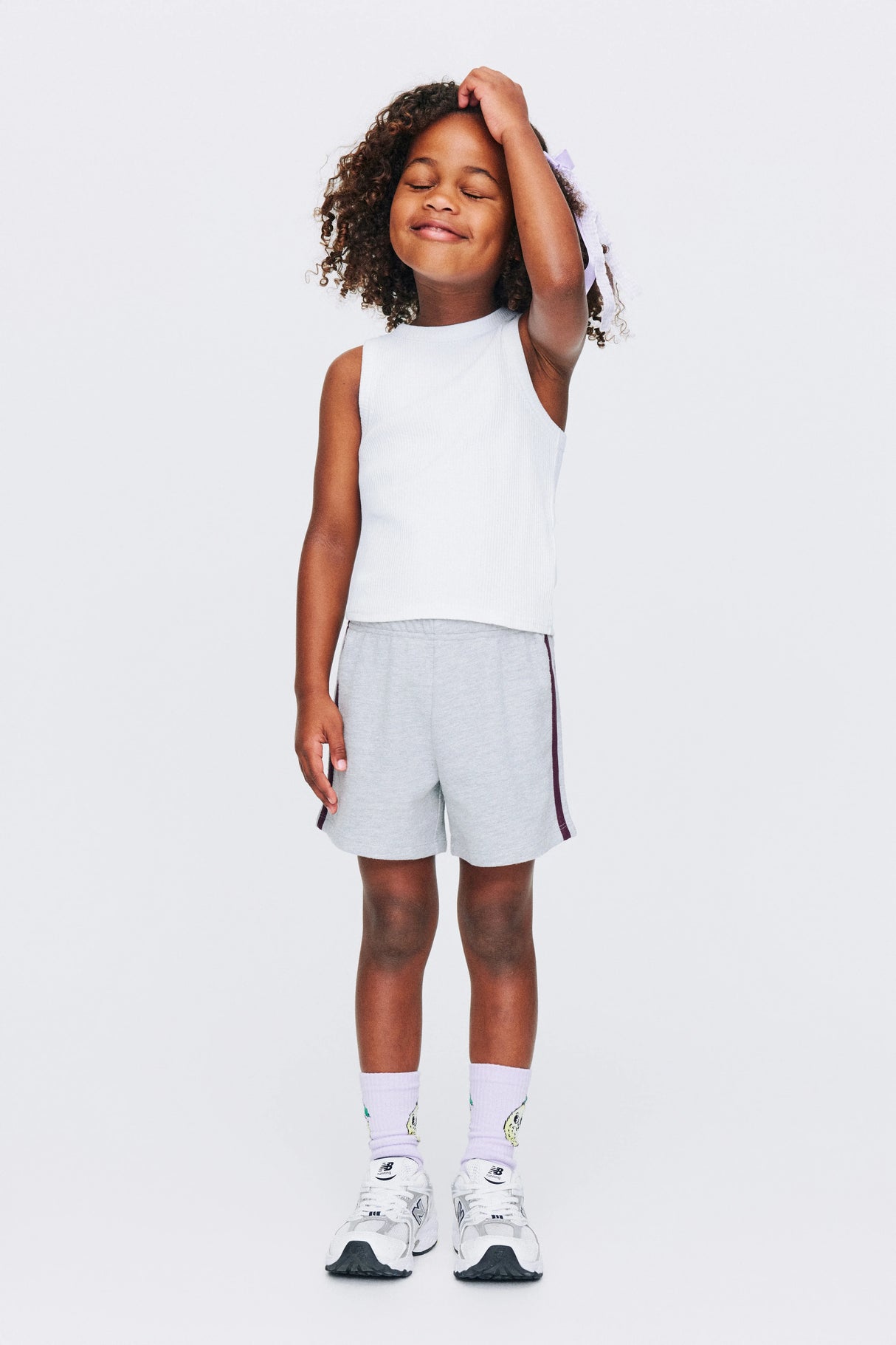Cotton On Kids Girls Fitted Essential Tank - White Rib