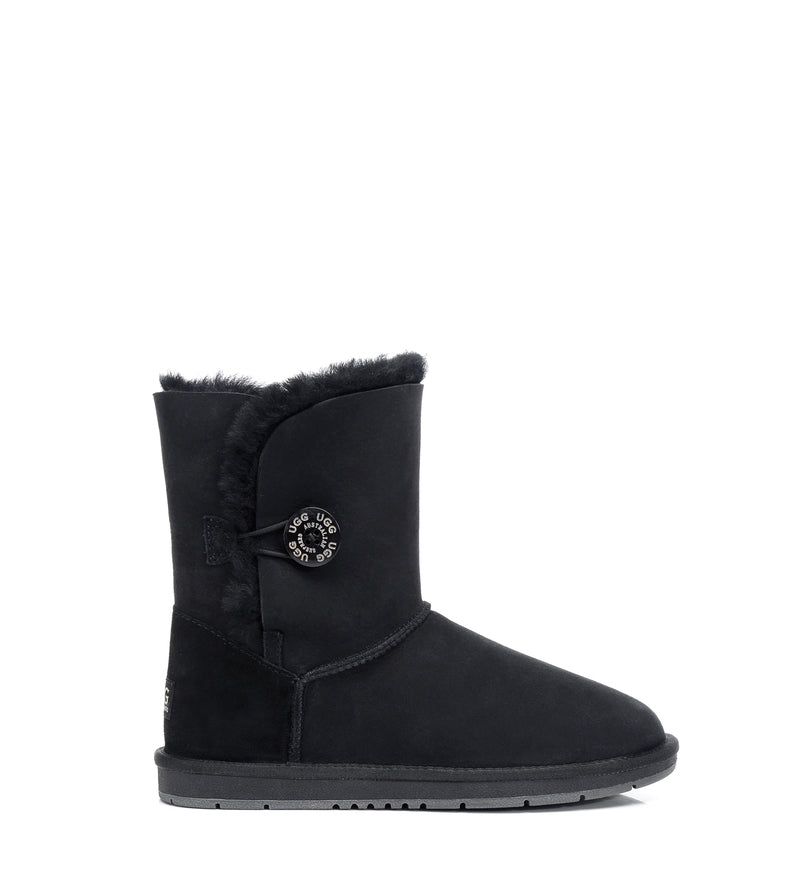 Australian Shepherd UGG Short button - Black