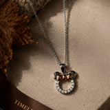 Krystal Couture Minnie Mouse Necklace Embellished with SWAROVSKI Crystals