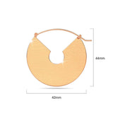 Bullion Gold Grande Rose Gold Hoop Earrings