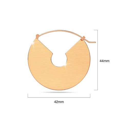 Bullion Gold Grande Rose Gold Hoop Earrings