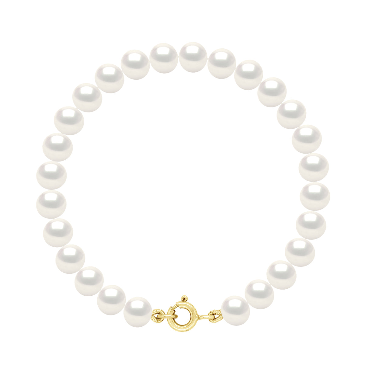 Bracelet Gold - Natural White - Longueur 18 cm