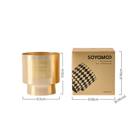 Cuban Cigar Luxe Metal Tin Candle