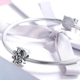 Solid 925 Sterling Silver Vintage Inspired Antique Alphabet Charm