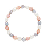 Manufacture Royale Bracelet Lucky Baroque Freshwater Pearl Lavender & Multicolour