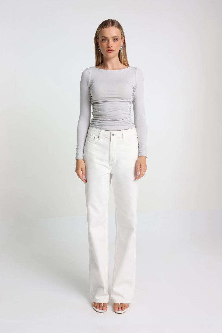 Madison The Label Lucca Top - Grey