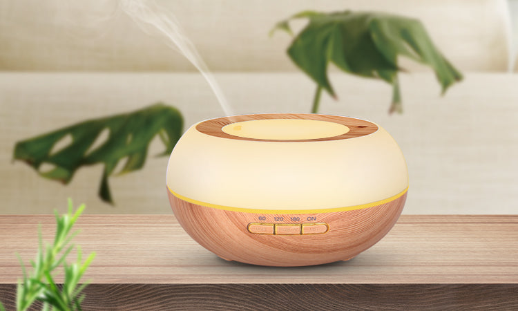 TODO 300Ml Humidifier Aromatherapy Diffuser Ultrasonic 7 Colour Led + Essential Oil - White