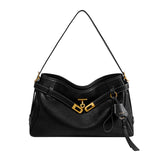 Nalandu Luxe Fortune Chime Slouch Shoulder Bag - Black