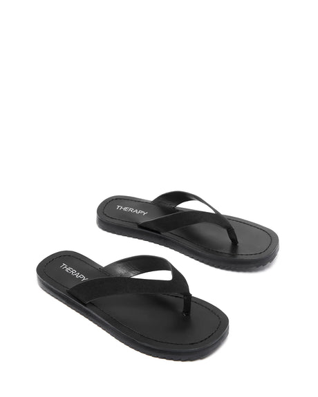 Therapy Undone Black Faux Suede