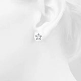Bullion Gold Glowing Star Earrings