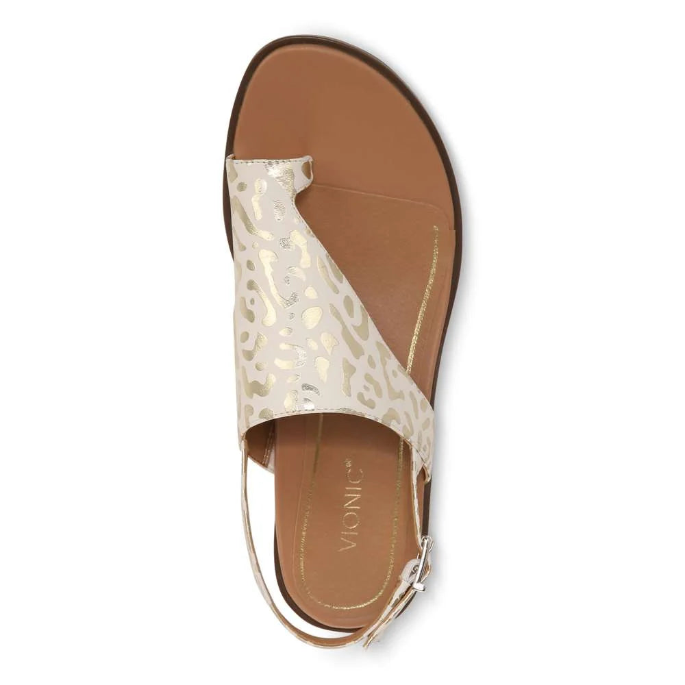 Vionic Ella Sandal - White Leopard