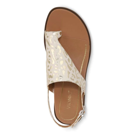 Vionic Ella Sandal - White Leopard