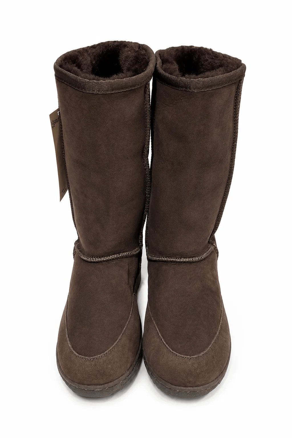 Australian Leather Ugg Classic Long Rubber Sole - Chocolate - AU6
