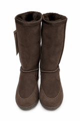 Australian Leather Ugg Classic Long Rubber Sole - Chocolate - AU7