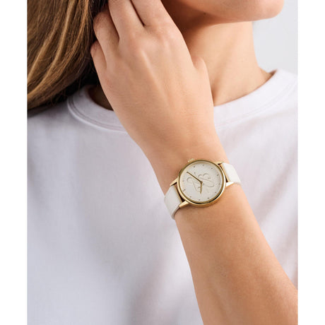 Ted Baker Womens Phylipa Classic Gold Cream Leather
