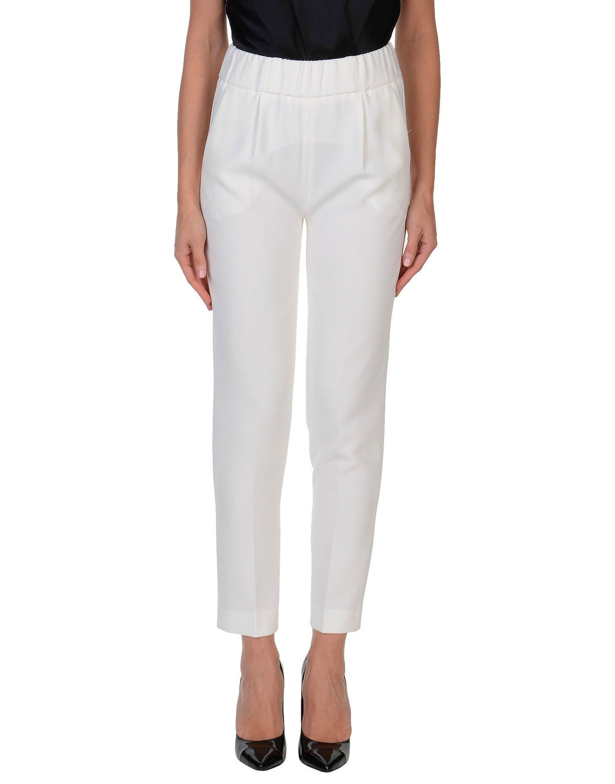 Boutique Moschino Womens Pants - Ivory