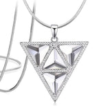 Krystal Couture Ancient Trilliant-Cut Crystal Long Necklace Embellished with SWAROVSKI Crystals