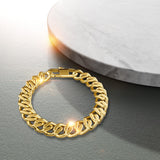 Boxed Cuban Bold Chain Necklace and Bracelet Set