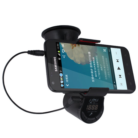 TODO Fm Transmitter Phone Holder Handsfree Speaker Mp3 Playback Aux In Fm-09