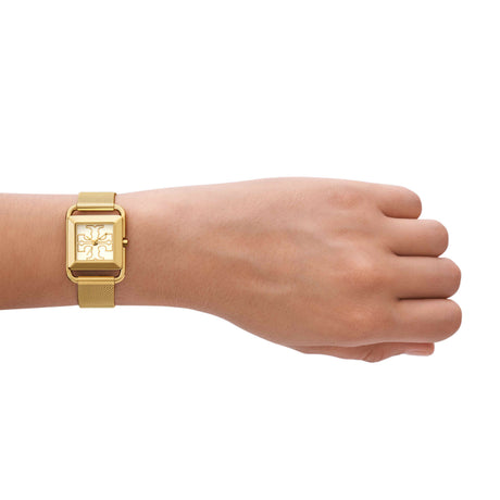 Tory Burch The Miller Square Gold Watch