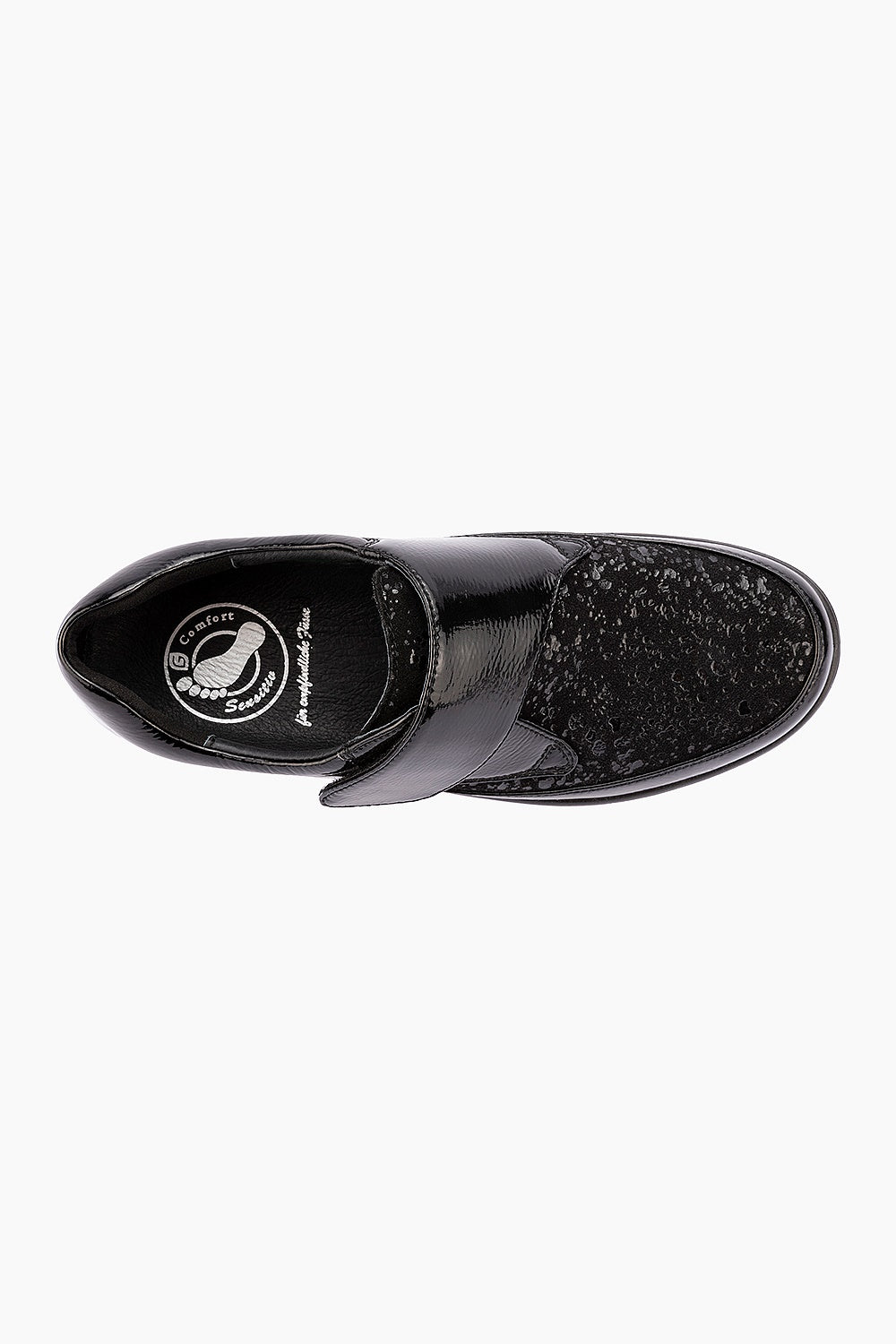 G Comfort Women's P 8223 Black Patent Stretch