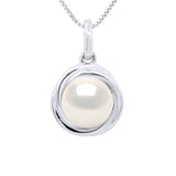 Pendant Double Knot White Gold * - Natural White - Longueur 42 cm