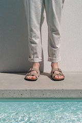 Silver Lining Hawaii Apure Mens Taupe Suede