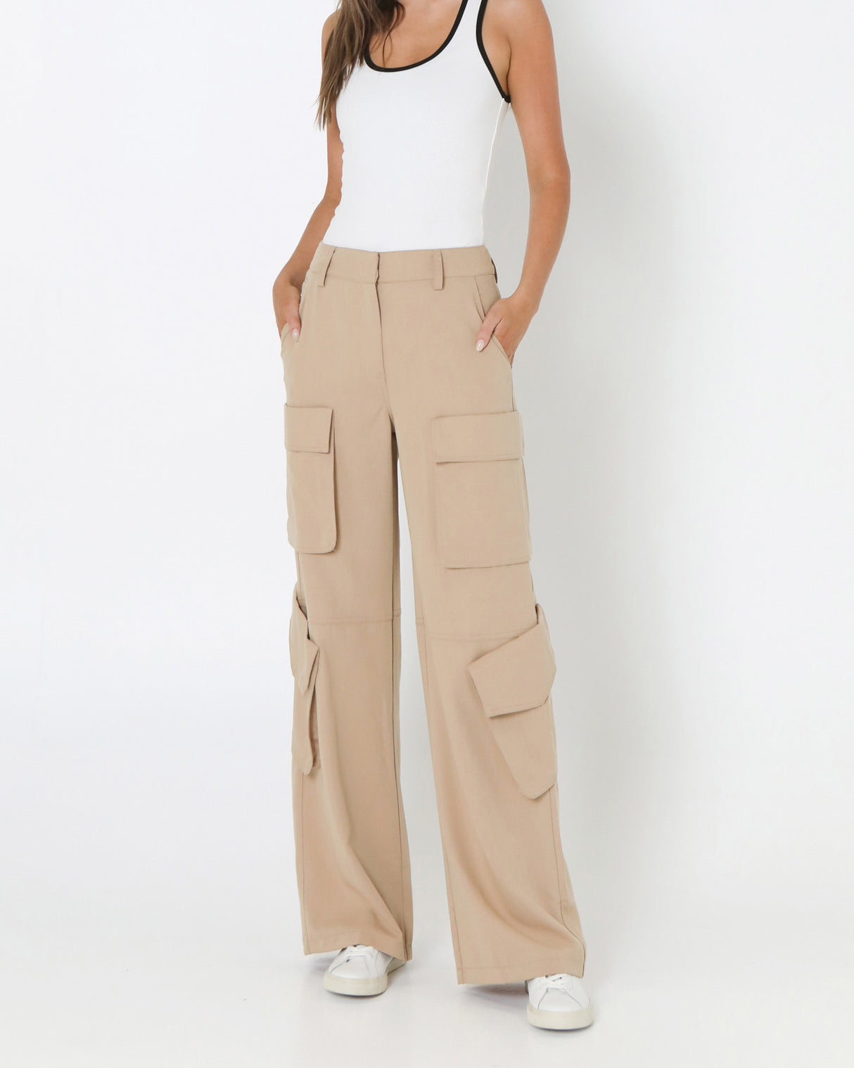Madison The Label Blane Cargo Pants - Camel